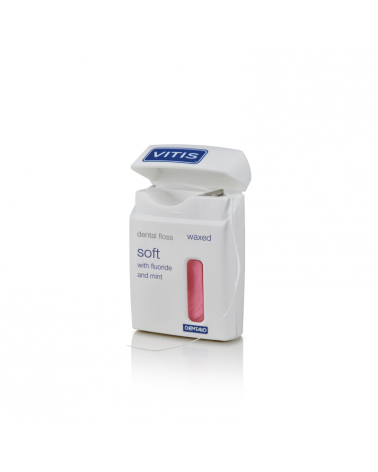 VITIS® dental floss SOFT con cera, Fluor&Mint